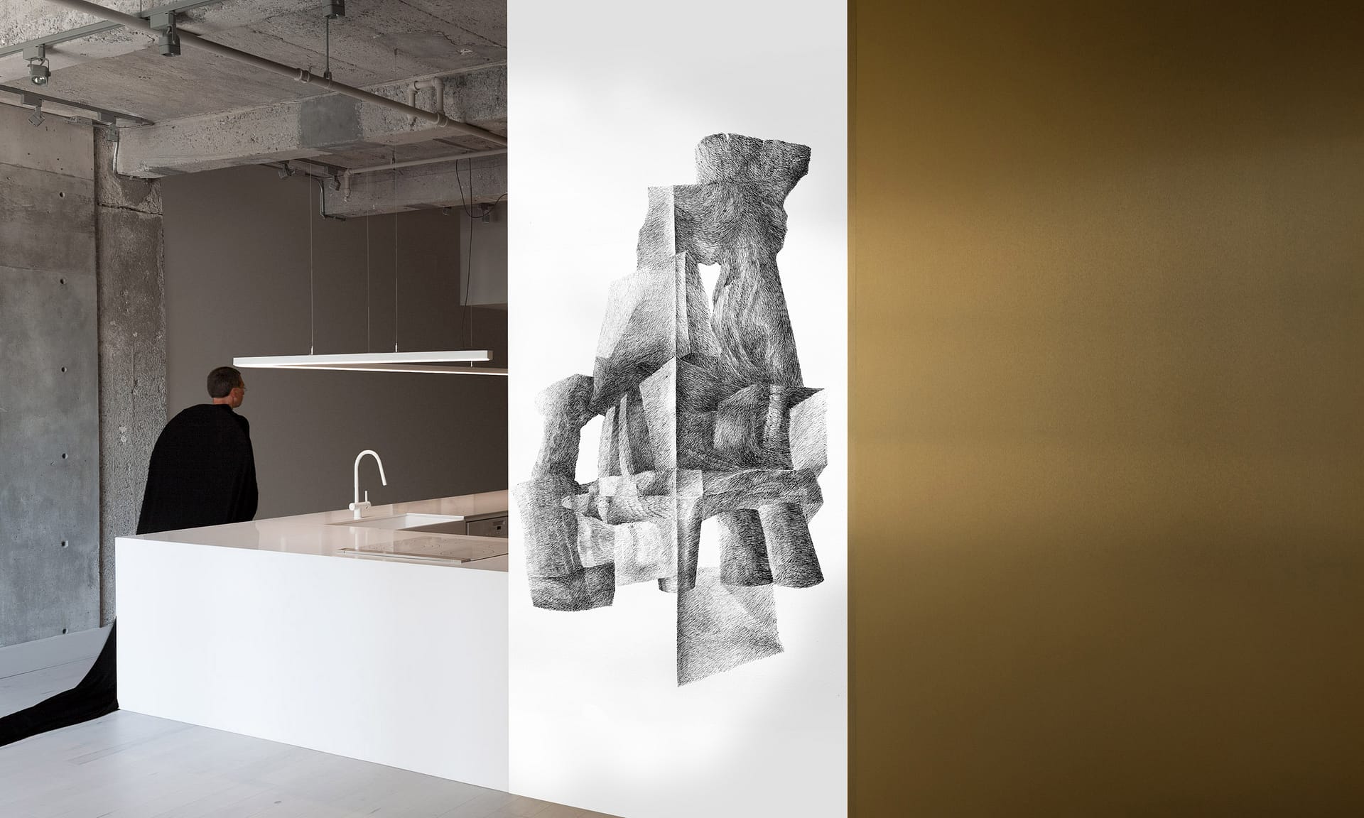 Collection papiers peints d'artistes contemporains LABO LEONARD crée LARTOTEK 4 J.M.P 6 ms